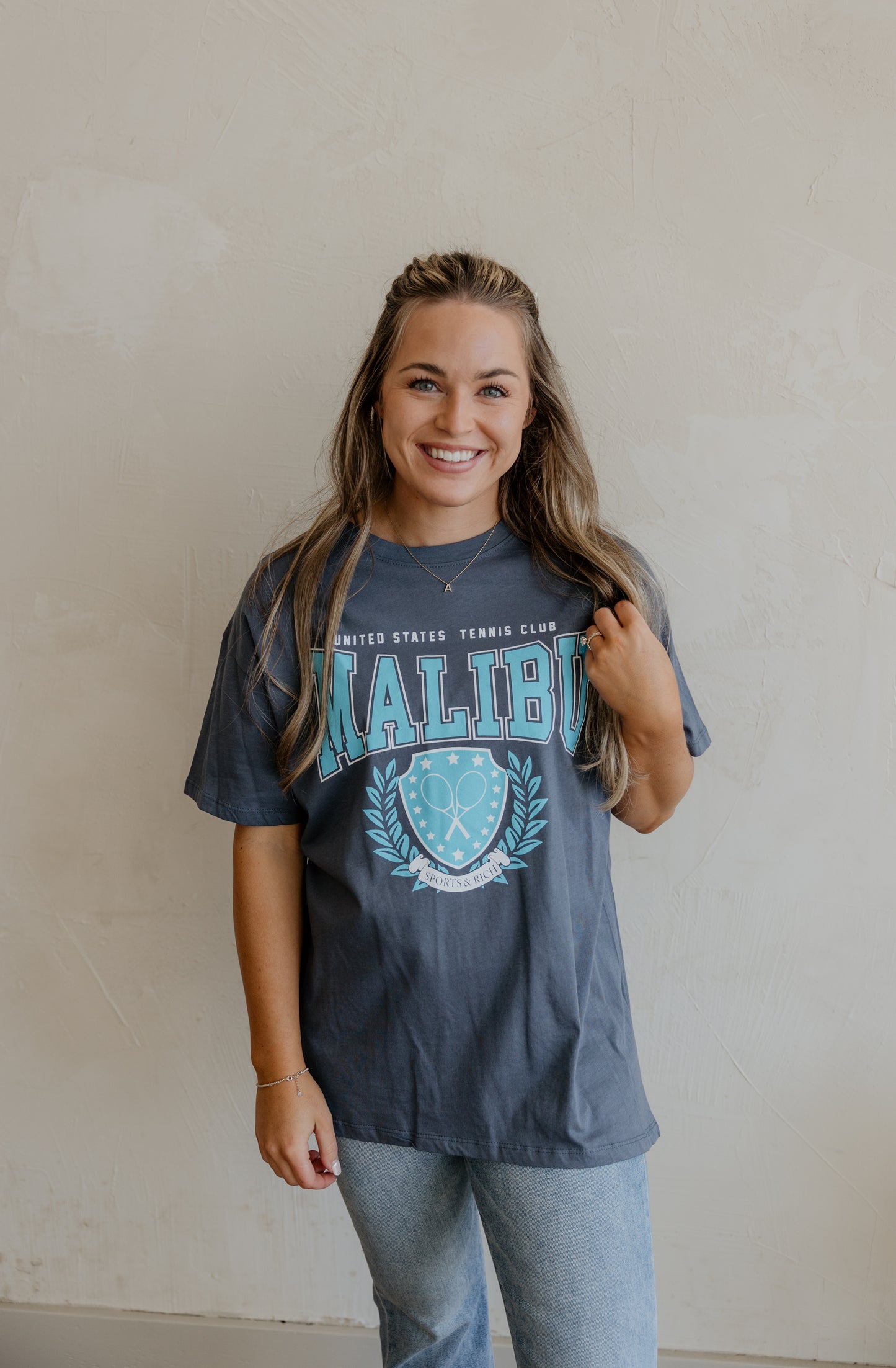 MALIBU OVERSIZED GRAPHIC TEE BY IVY & CO