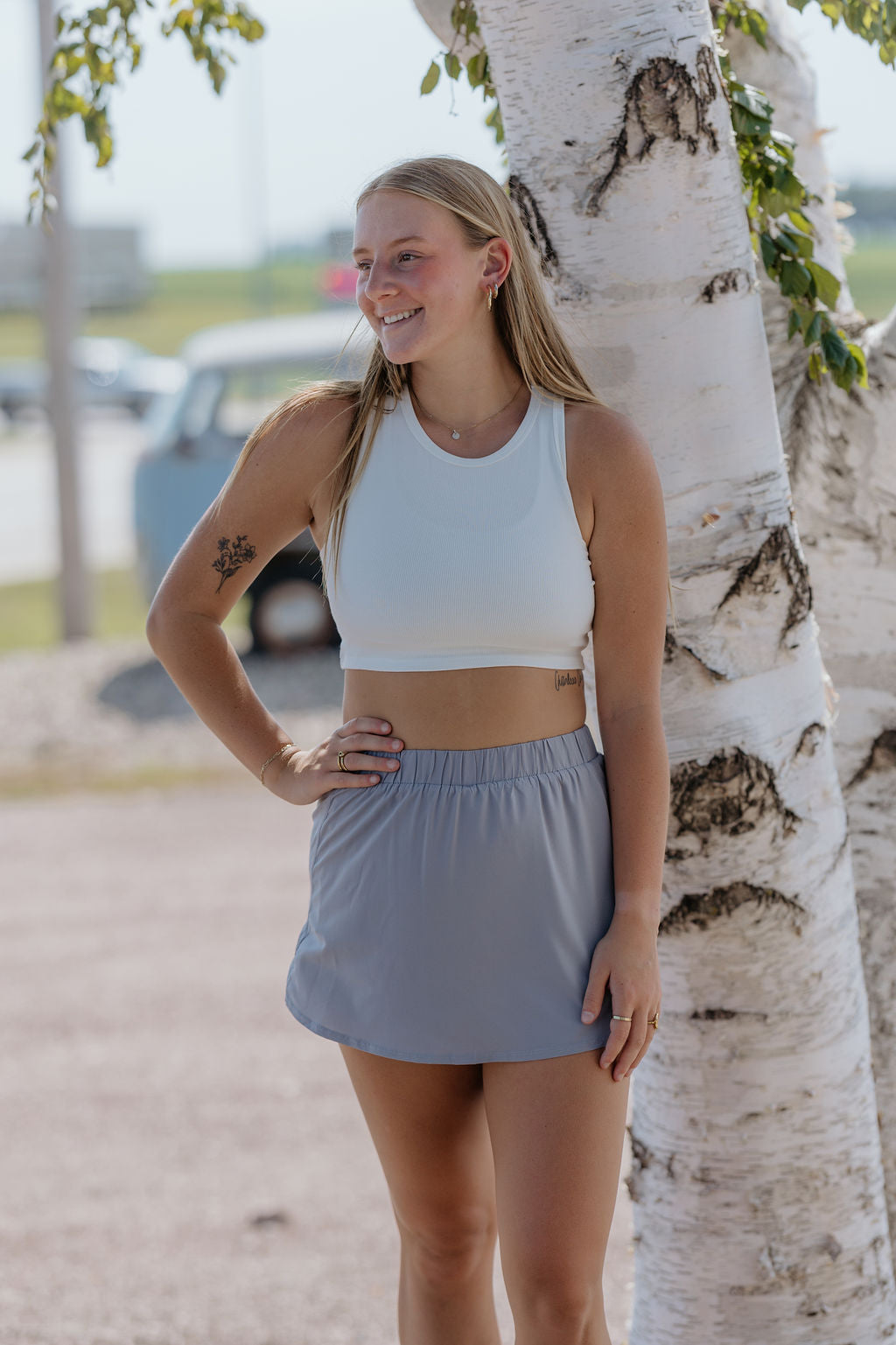 LOTTIE CROPPED RACER CROP TANK TOP 2 COLOR OPTIONS BY IVY & CO