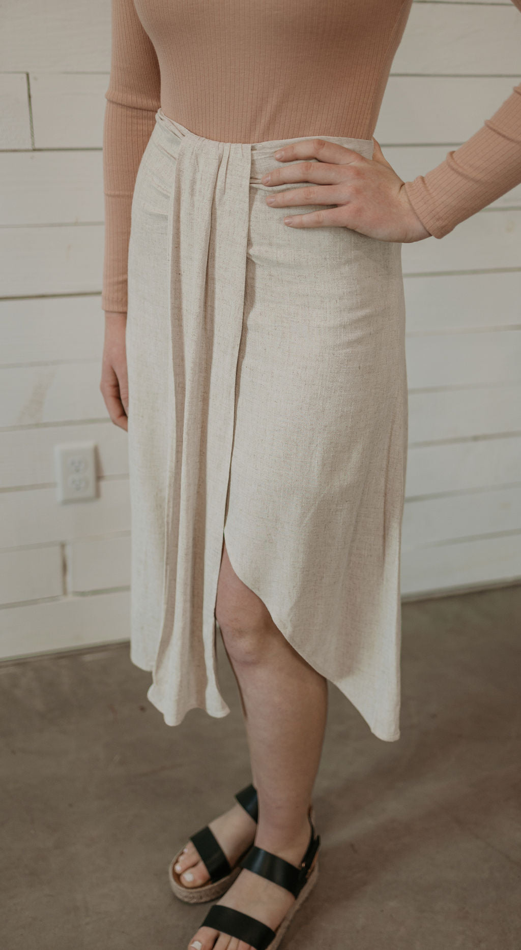RAYLEE LINEN SKIRT 3 COLOR OPTIONS BY IVY & CO