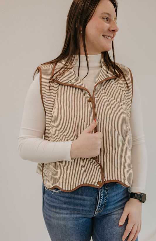 HILLER STRIPED VEST BY IVY & CO