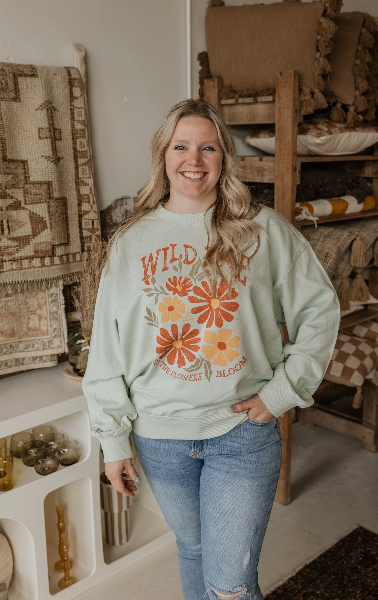 WILD LOVE CREWNECK SWEATSHIRT BY IVY & CO