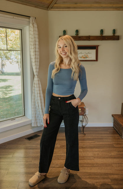 DEMI CROPPED LONG SLEEVE BY IVY & CO