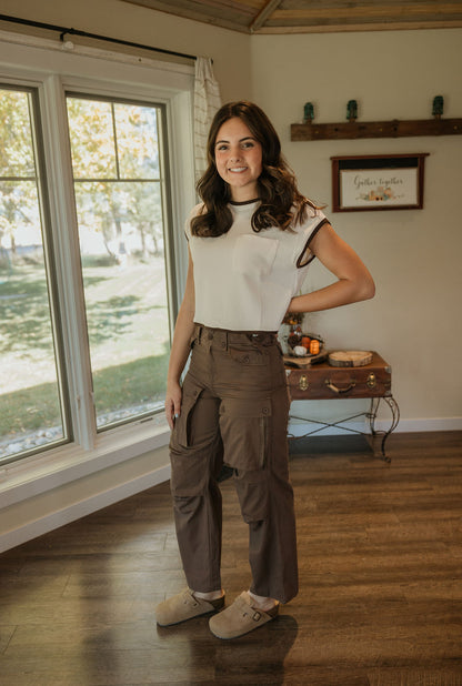 BERKLIE CARGO PANTS 2 COLOR OPTIONS BY IVY & CO