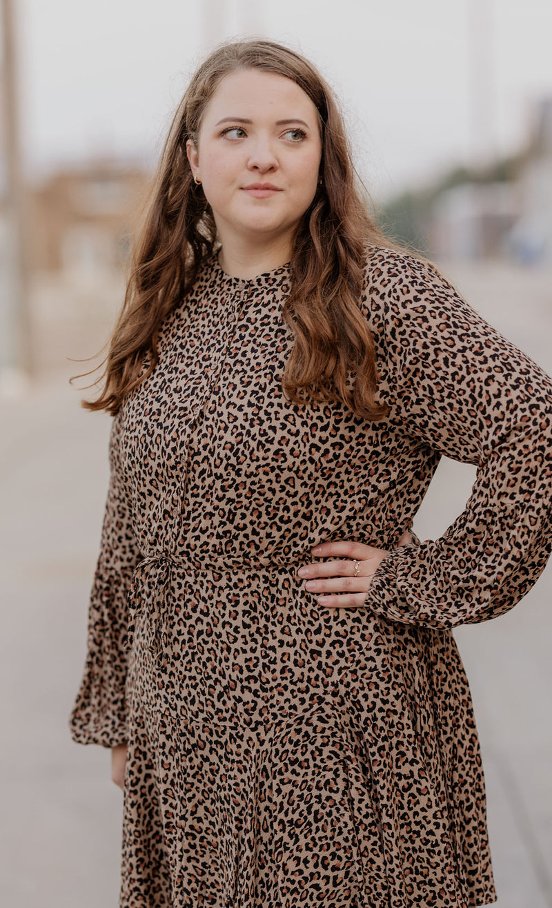 Strappy Leopard Print Dress