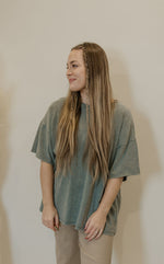 HAILY BASIC OVERSIZED ACID WASHED TOP MULTIPLE COLOR OPTIONS BY IVY & CO