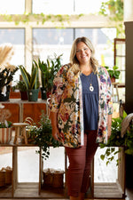 HEIDI FLORAL KIMONO AVAILABLE IN CURVY AND REGULAR