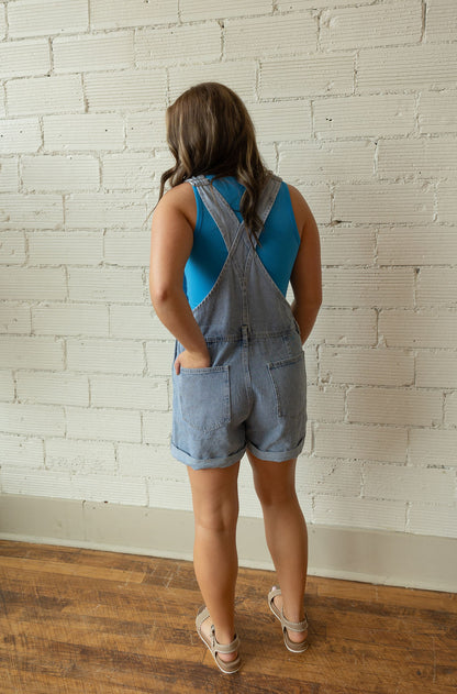 LONI DENIM SHORTALL BY IVY & CO