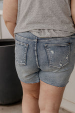 COLLEEN HI RISE DESTROYED SHORTS CURVY