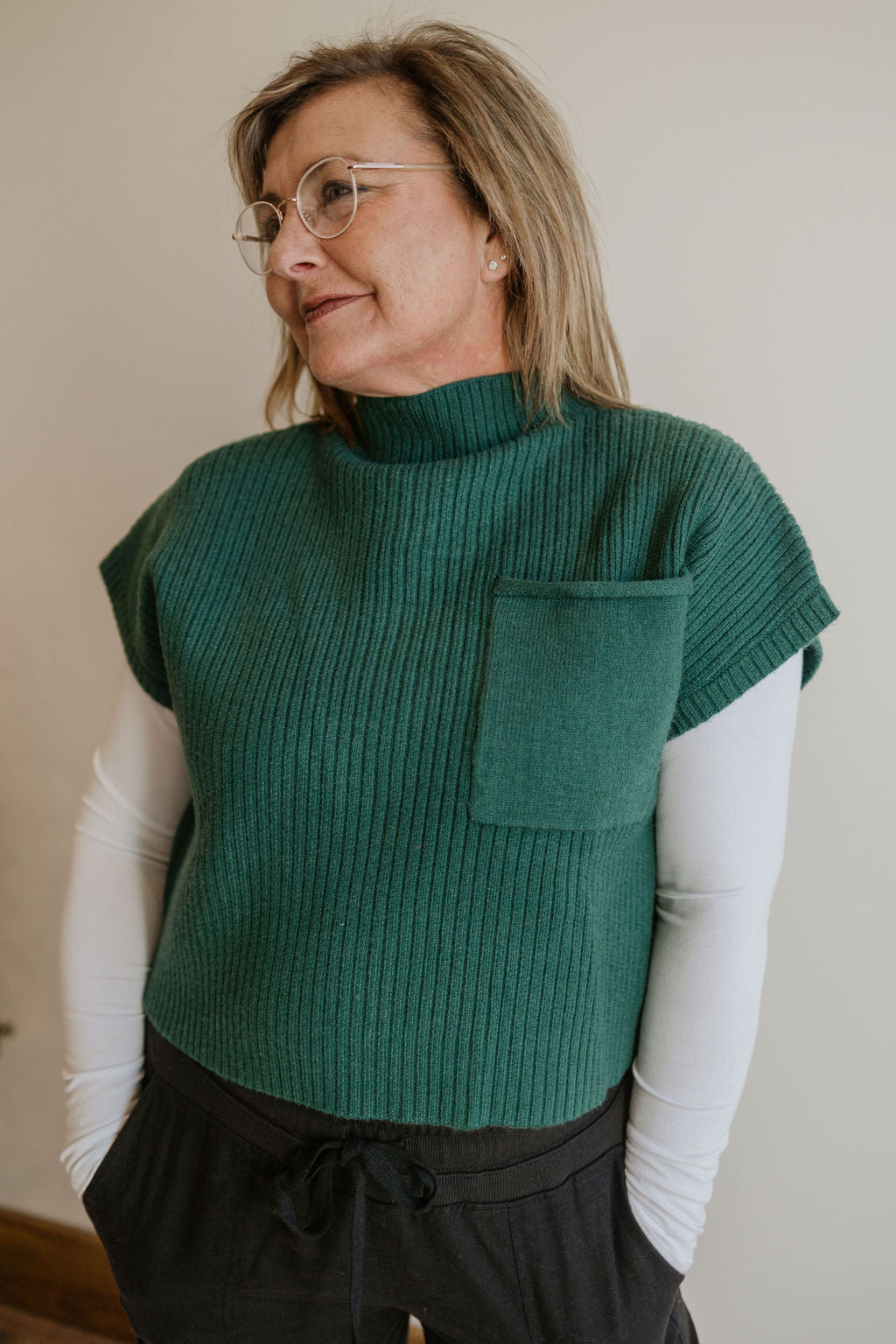 TIA MOCK NECK SWEATER TOP 3 COLOR OPTIONS