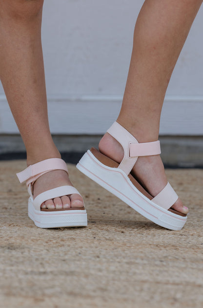 HAYLO GIRLS BLUSH STRAPPY SANDAL