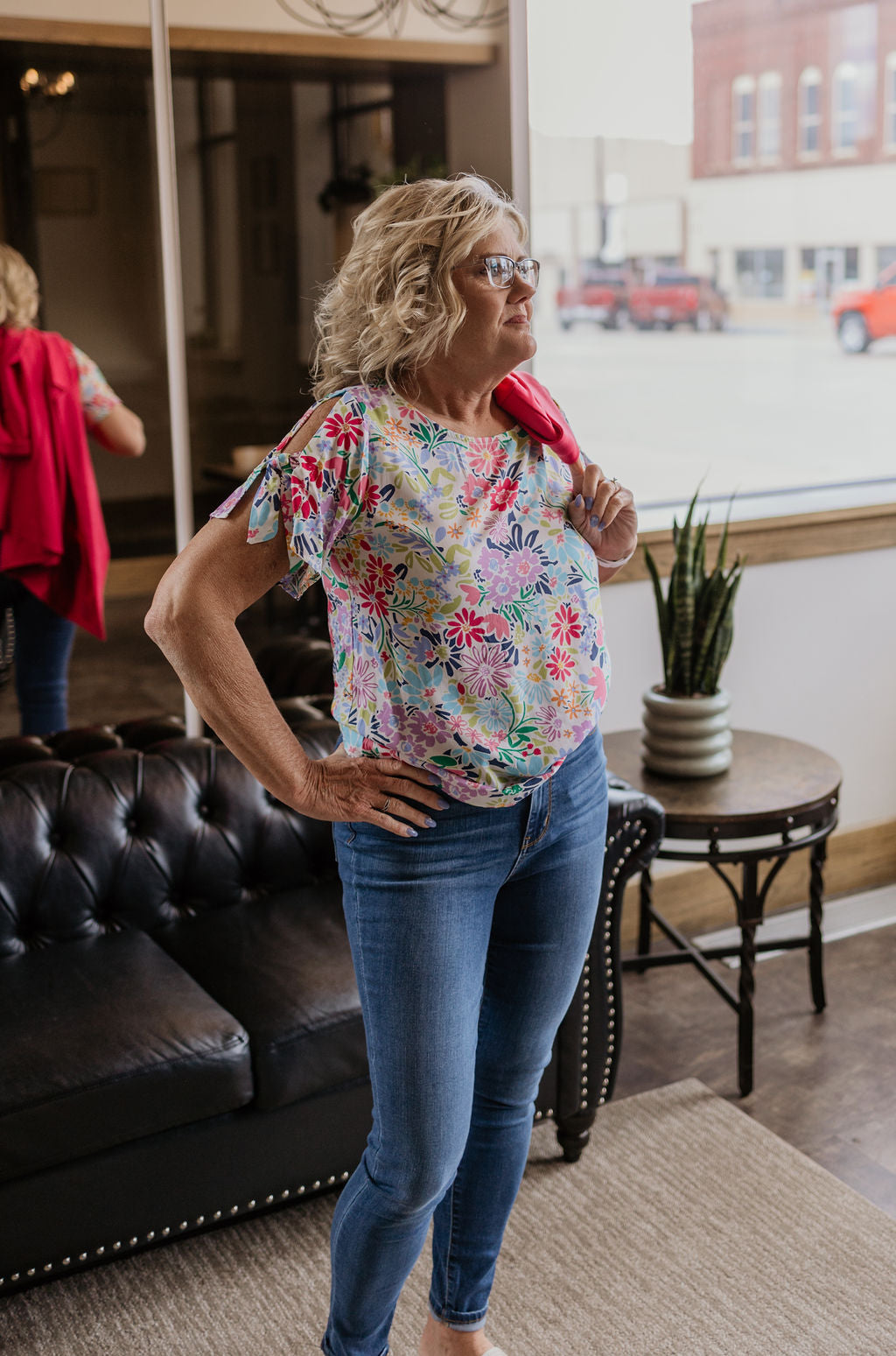 PAYTON FLORAL COLORFUL BLOUSE