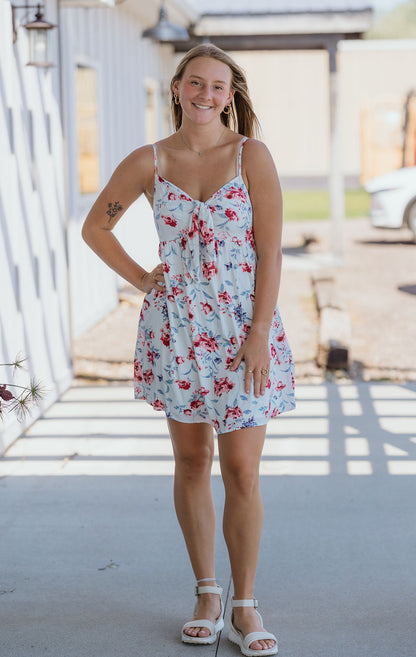 CAYLIE FLORAL SPAGHETTI STRAP DRESS BY IVY & CO