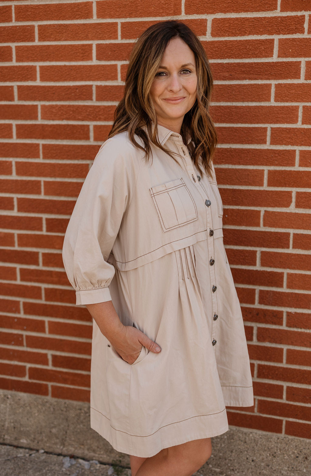 LULA BUTTON DOWN DRESS