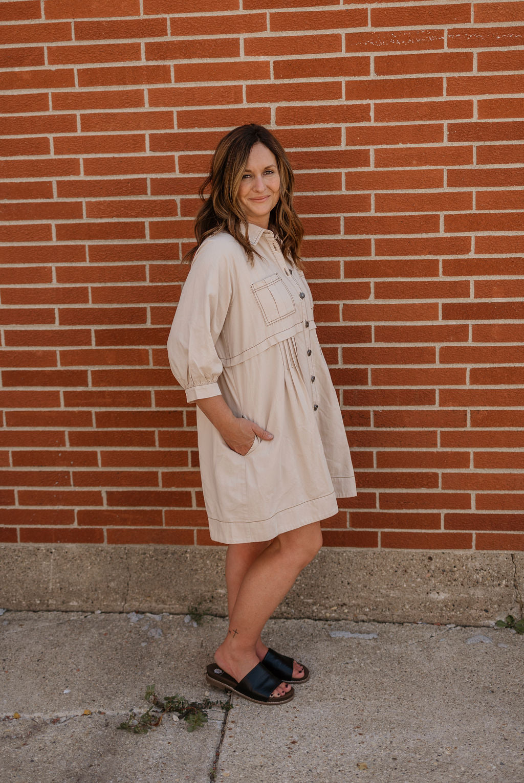 LULA BUTTON DOWN DRESS