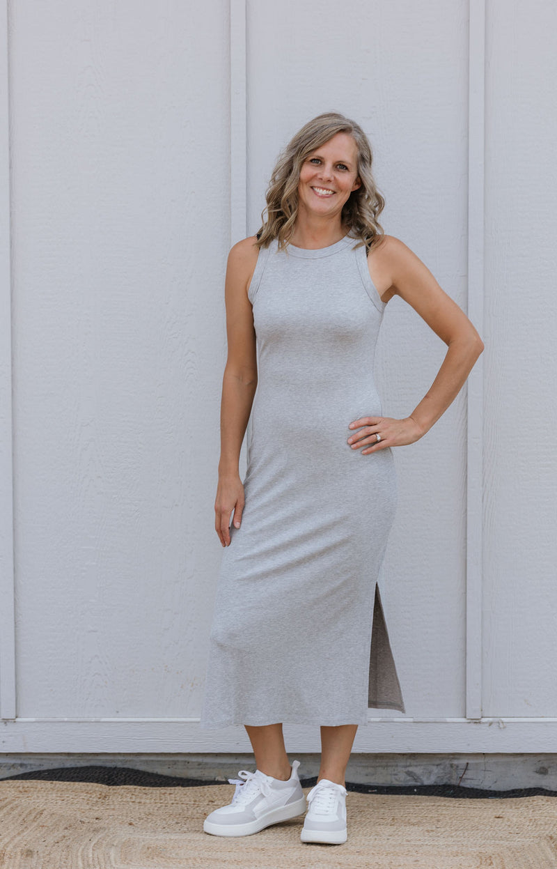 KAYSIE RIBBED MAXI DRESS 2 COLOR OPTIONS