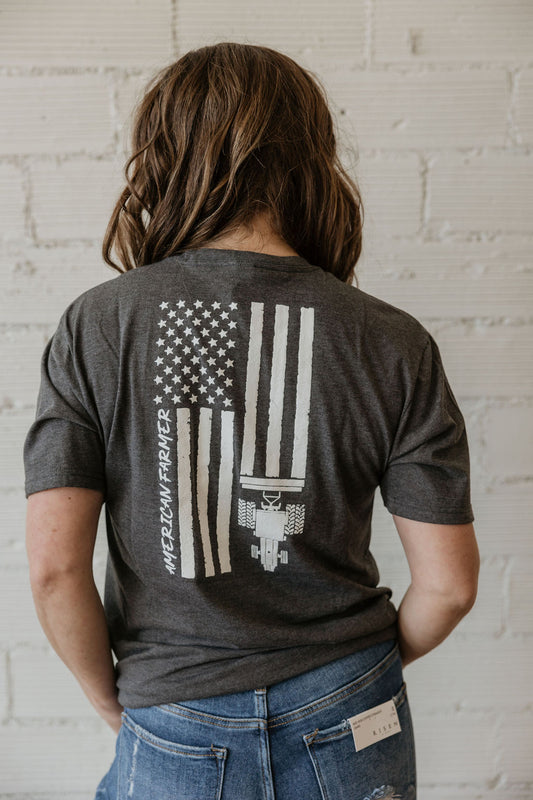 AMERICAN FARMER FLAG GRAPHIC TEE