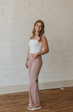 RUBIE MAUVE HIGH RISE WIDE PANTS BY IVY & CO