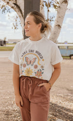 MAKE THE WORLD A BETTER PLACE GRAPHIC TEE BY IVY & CO