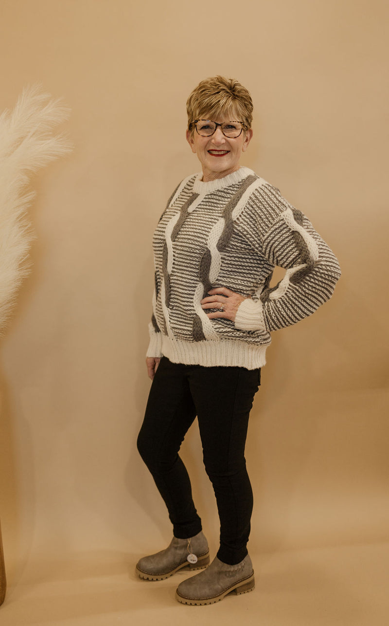 MILLY KNITTED SWEATER TOP 2 COLOR OPTIONS