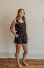 CAYLIN BLACK CASUAL ROMPER BY IVY & CO