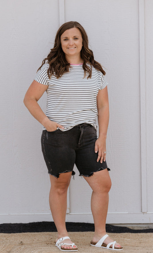 HAILEE STRIPED KNIT TOP