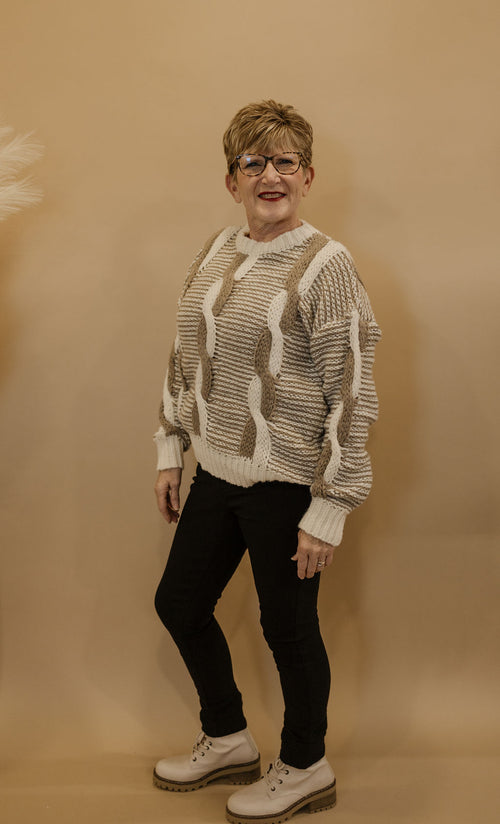 MILLY KNITTED SWEATER TOP 2 COLOR OPTIONS
