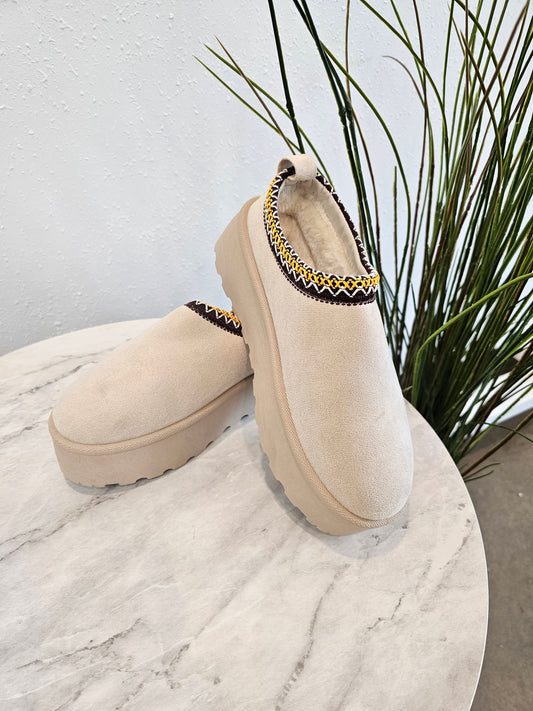 ETTA PLATFORM SUEDE CLOG