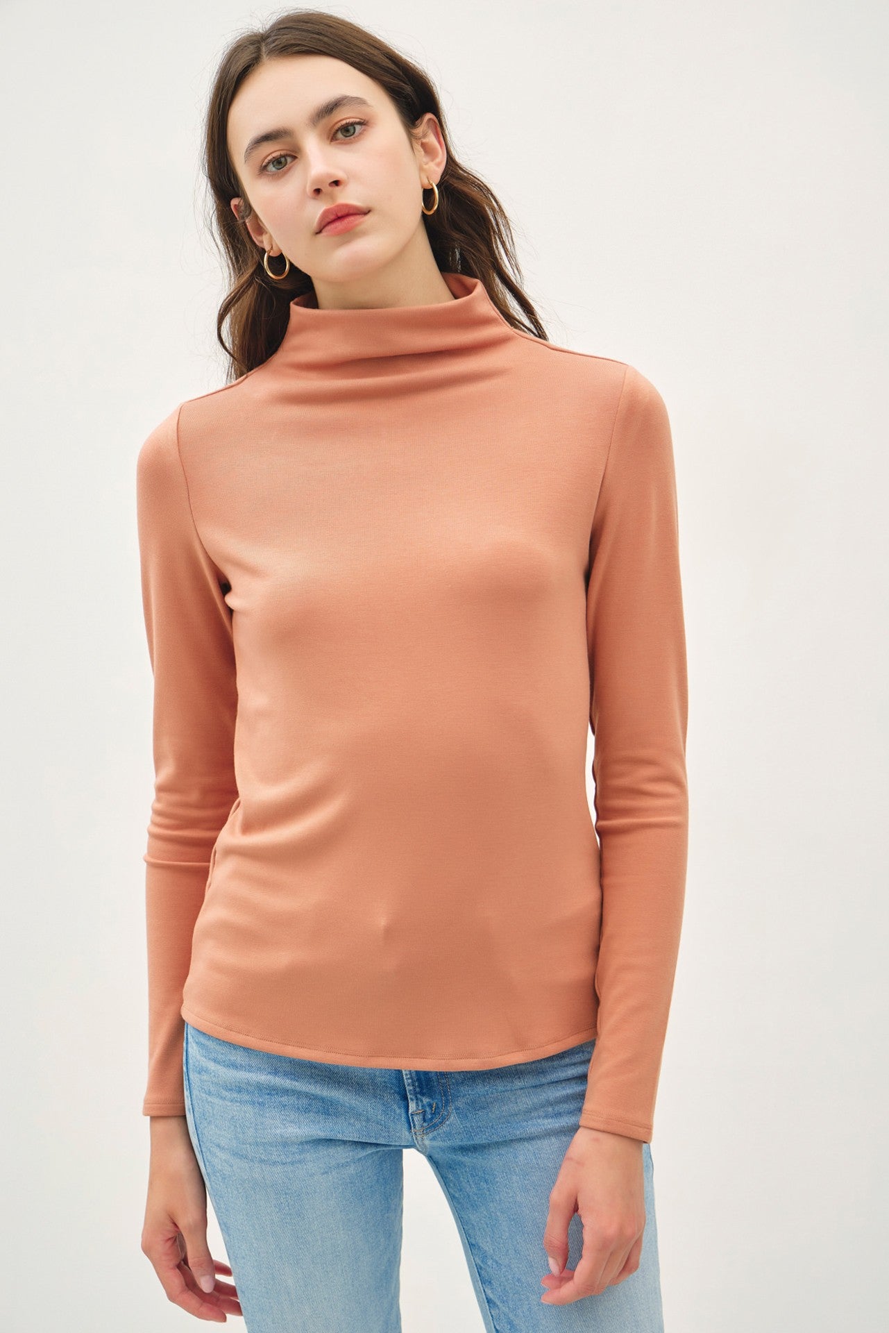 HAYDEN BASIC MOCK NECK LONG SLEEVE