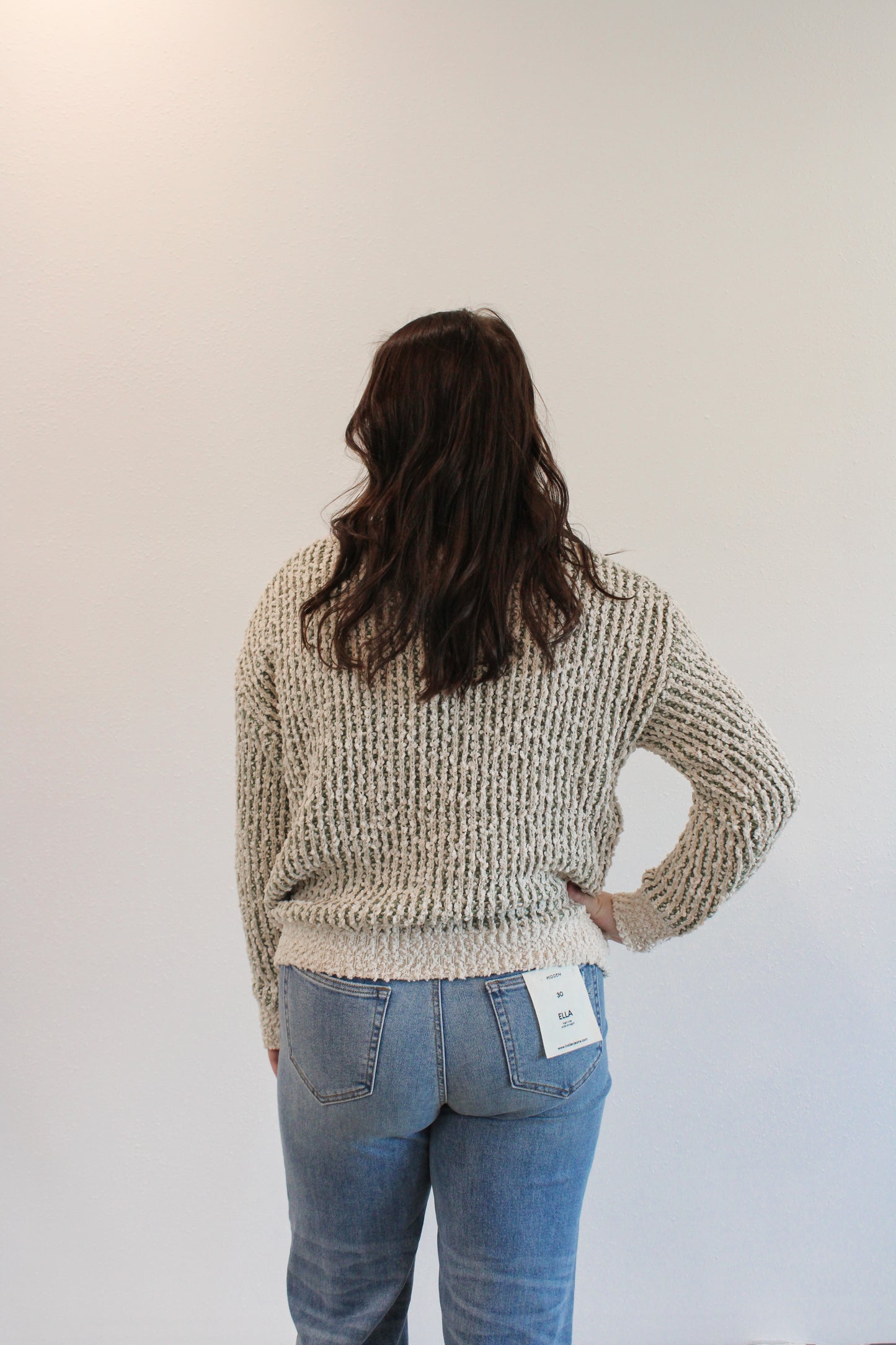 LILLIET POPCORN YARN SWEATER