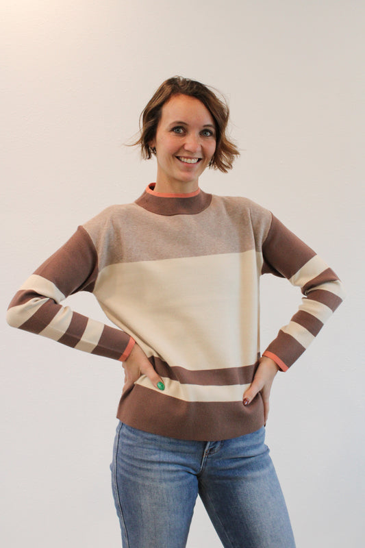 ADDISYN COLORBLOCK SWEATER