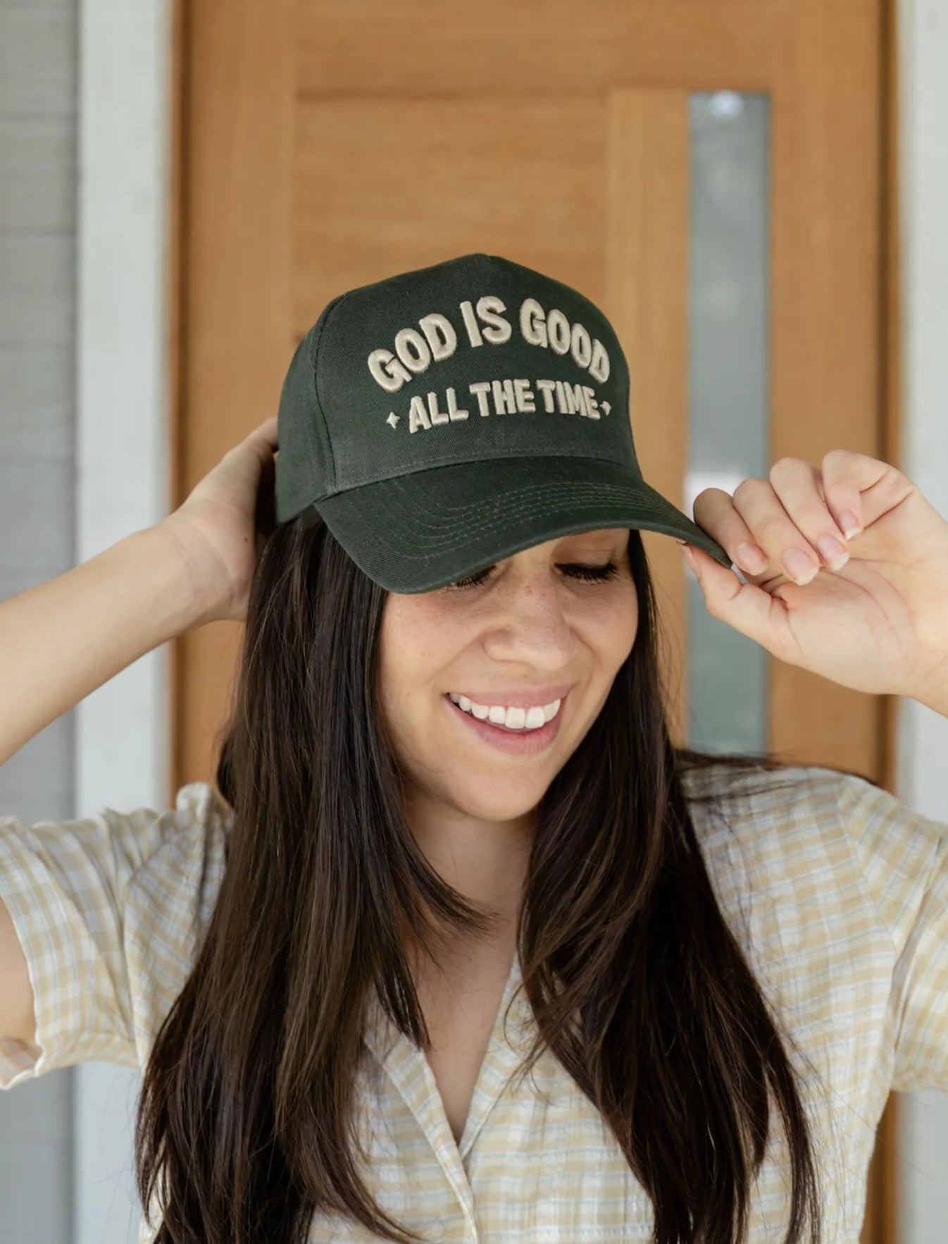 GOD IS GOOD ALL THE TIME TRUCKER HAT