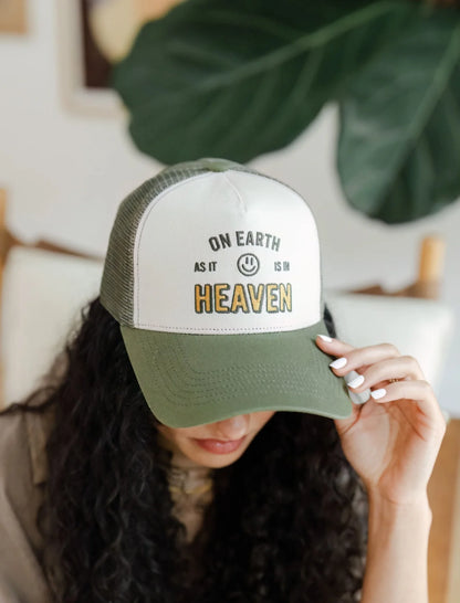 ON EARTH AS IT IS ON HEAVEN TRUCKER HAT