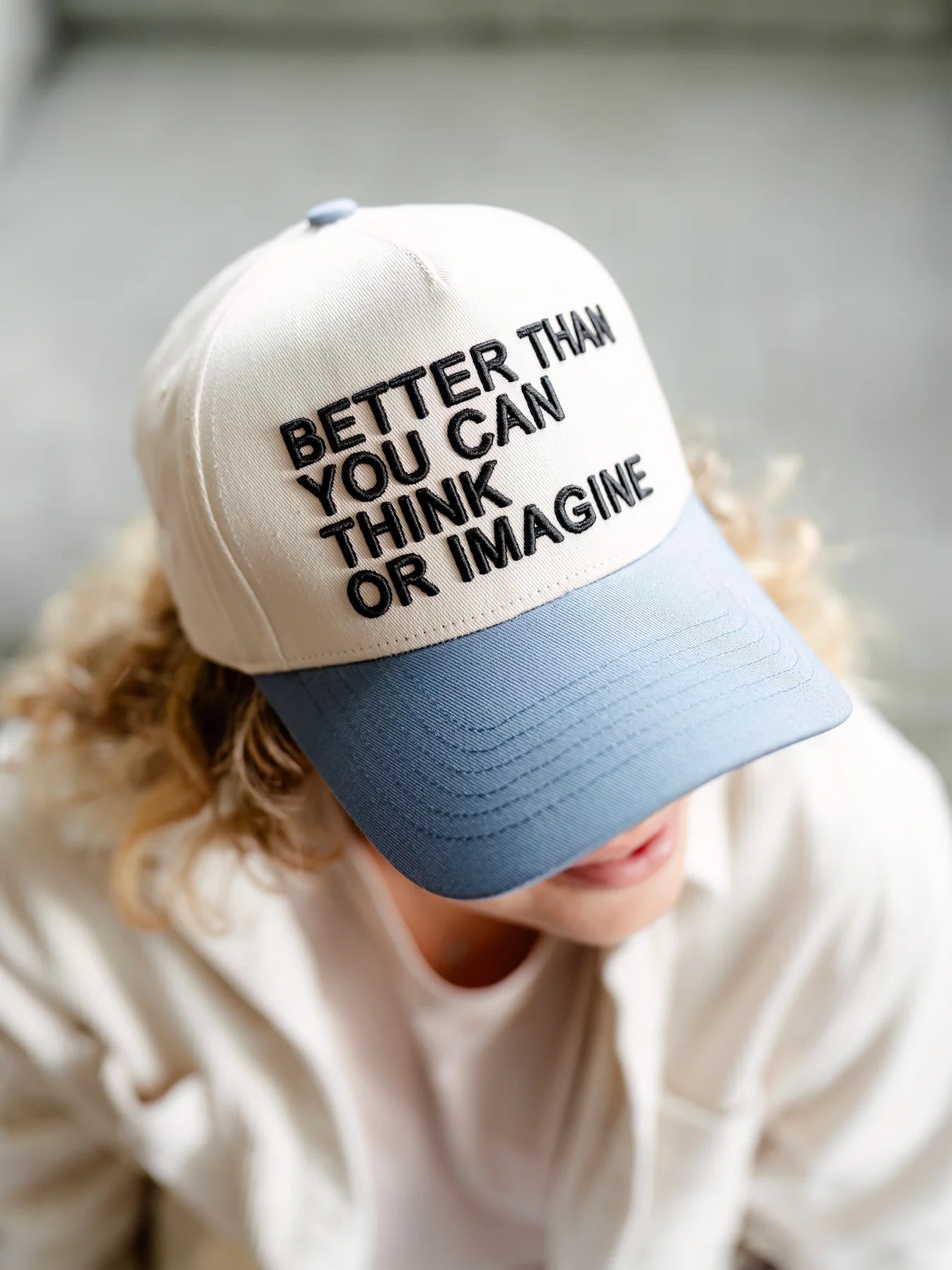 BETTER THAN YOU CAN THINK TRUCKER HAT