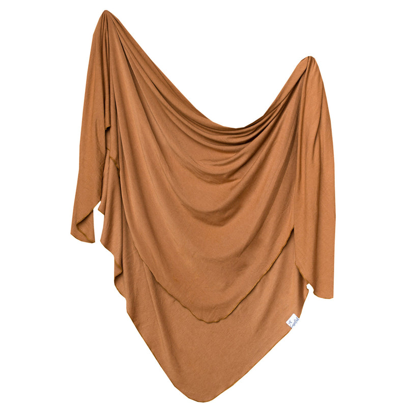 Copper Pearl KNIT Swaddle Blanket
