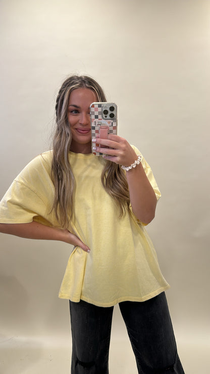 MARIAH OVERSIZED TEE  2 COLOR OPTIONS BY IVY & CO