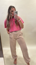 SHANNON TAN COMFY PANTS BY IVY & CO