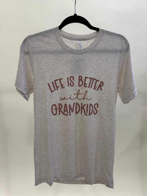 LIFE IS BETTER WITH GRANDKIDS GRAPHIC TEE