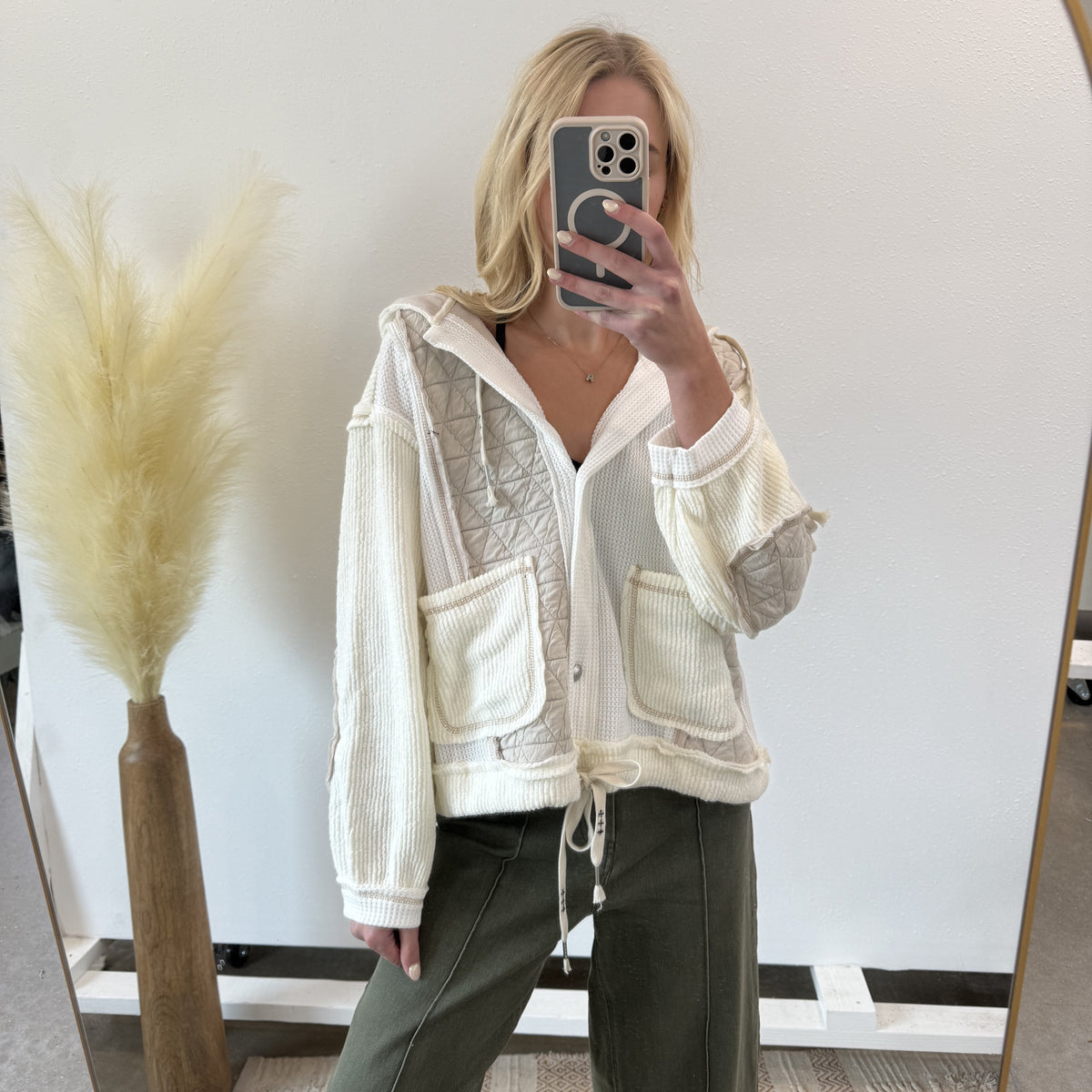 ZIY OVERSIZED QUILTED JACKET – B Fierce Boutique, Inc.
