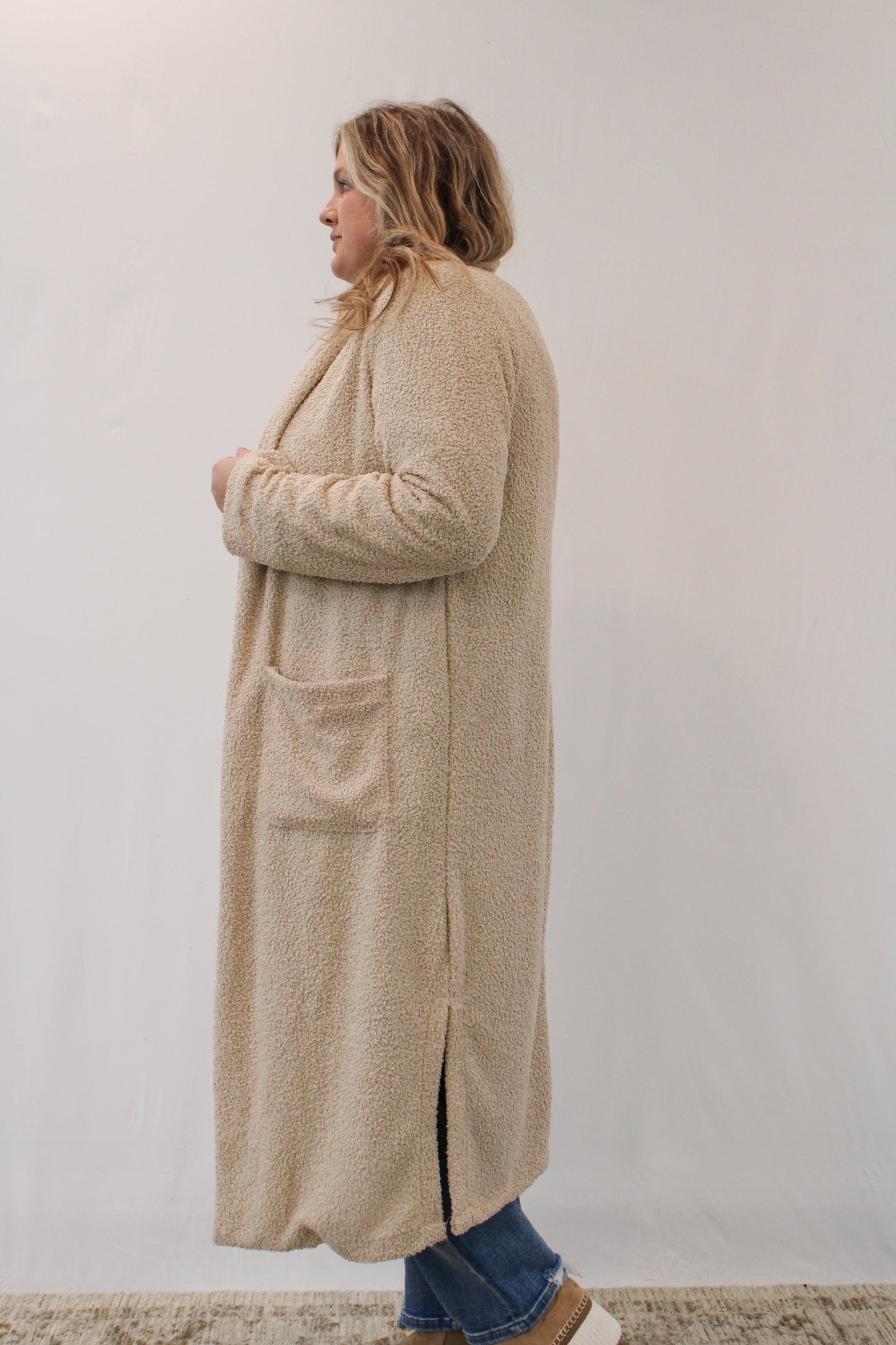 KIMBER REG/CURVY LONG TEDDY JACKET