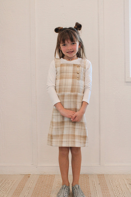 DESIRAE GIRLS PLAID DRESS