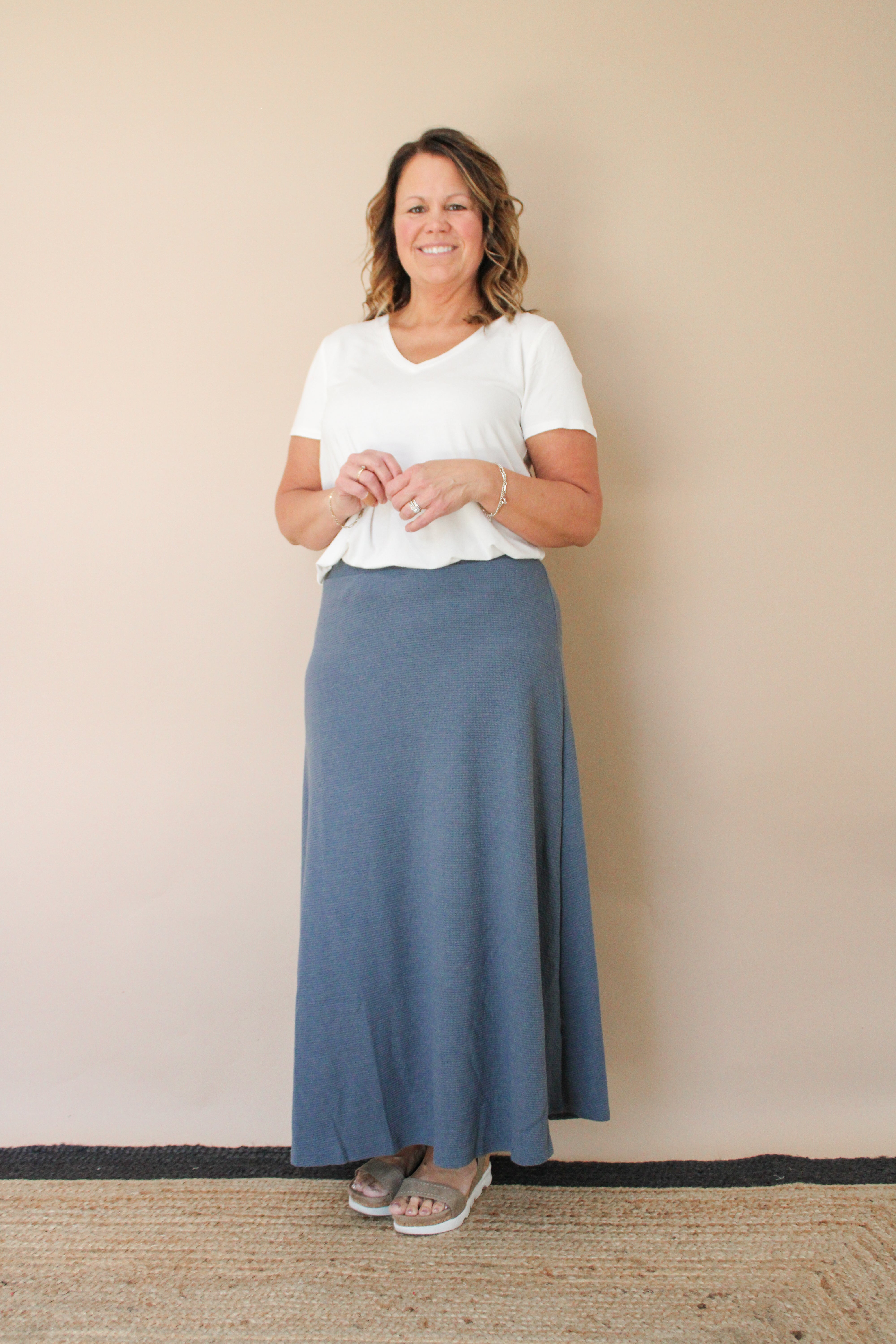 BB MIDI PLEATS SKIRT WHITE - BIRTHDAY BASH