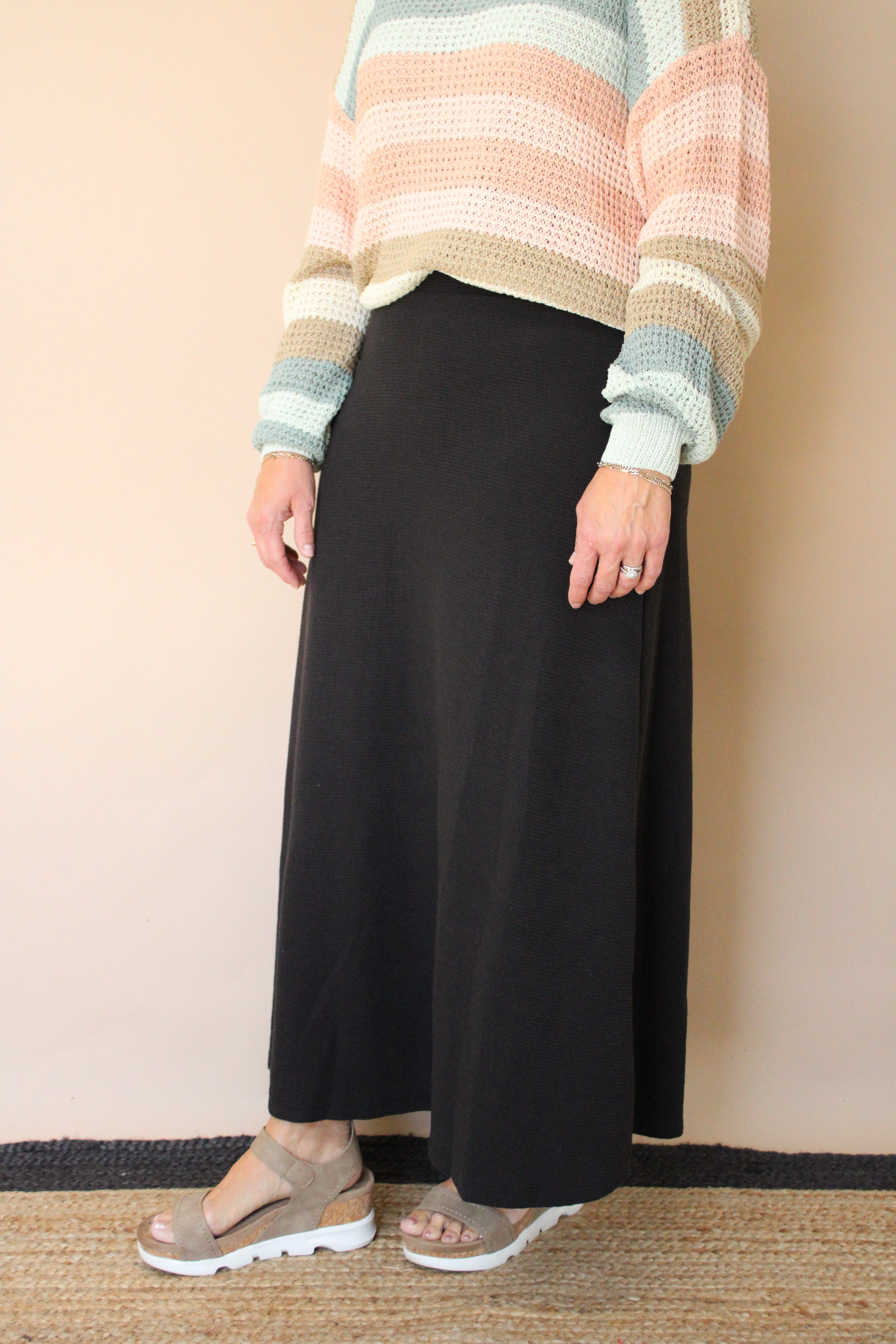 NONA A-LINE KNIT SKIRT – B Fierce Boutique, Inc.