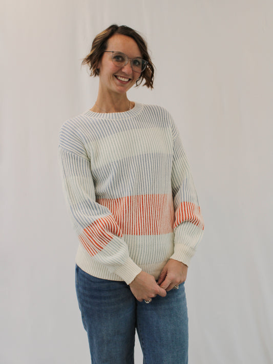 OLENA STRIPED SWEATER