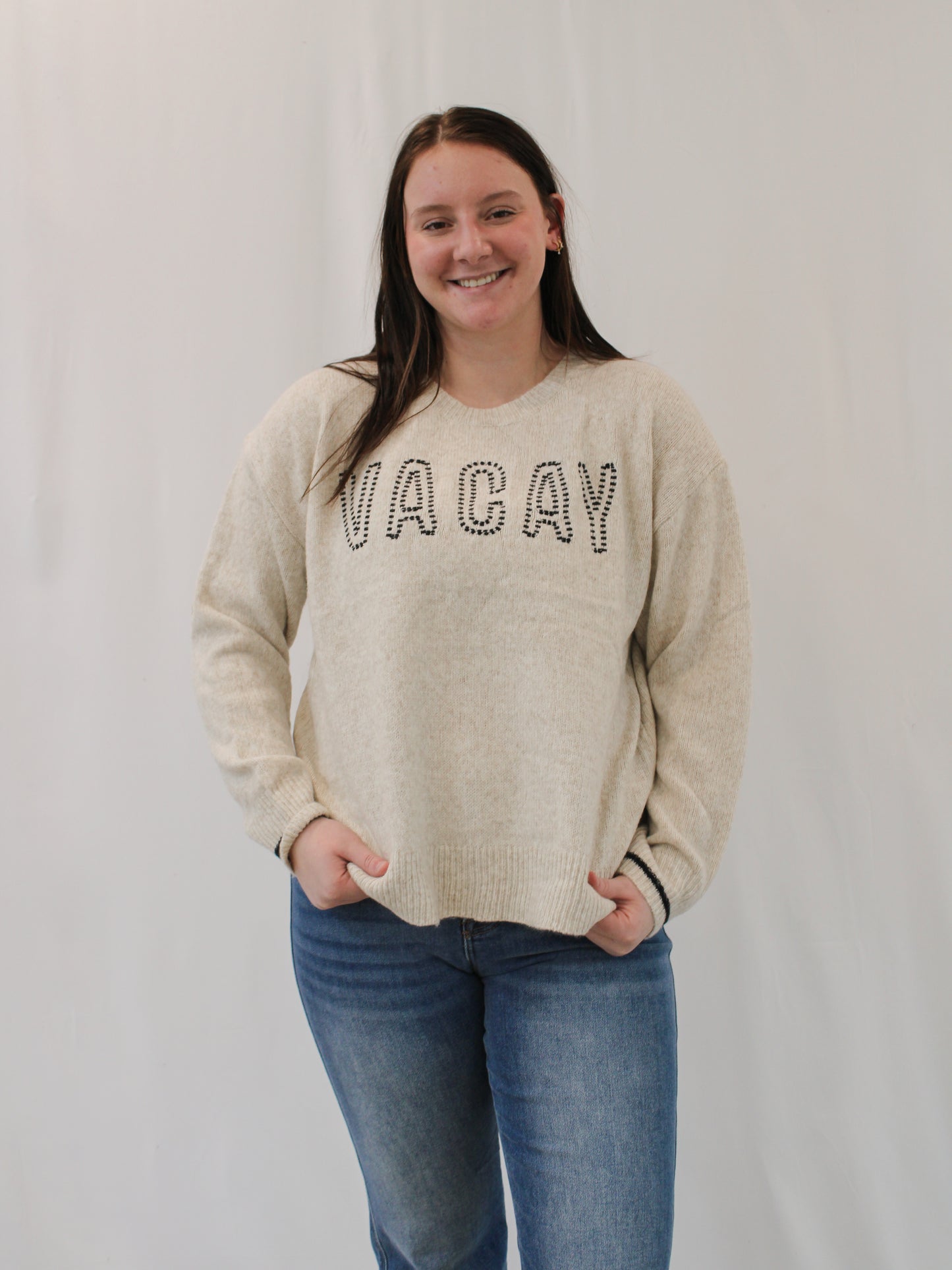 VACAY EMBROIDERED SWEATER