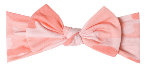 COPPER PEARL KNIT HEADBAND BOW