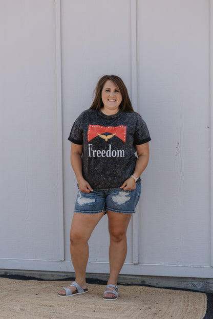 FREEDOM OVERSIZED CARTON GRAPHIC TEE