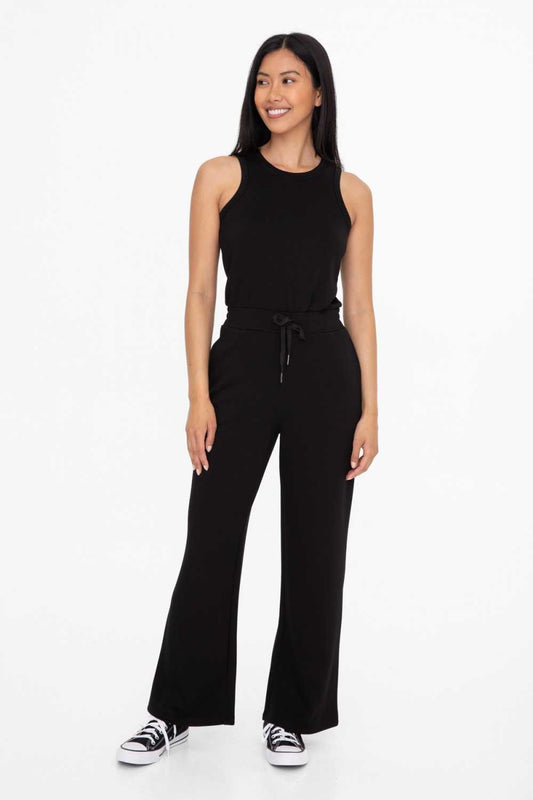 SHAUNAE KEYHOLE BLACK JUMPSUIT