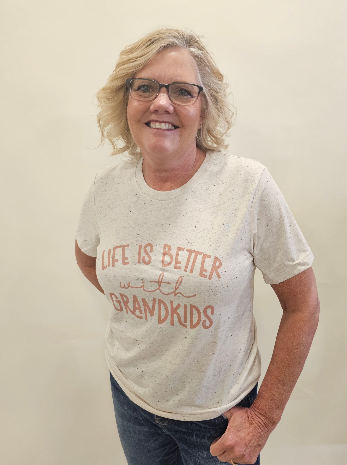 LIFE IS BETTER WITH GRANDKIDS GRAPHIC TEE