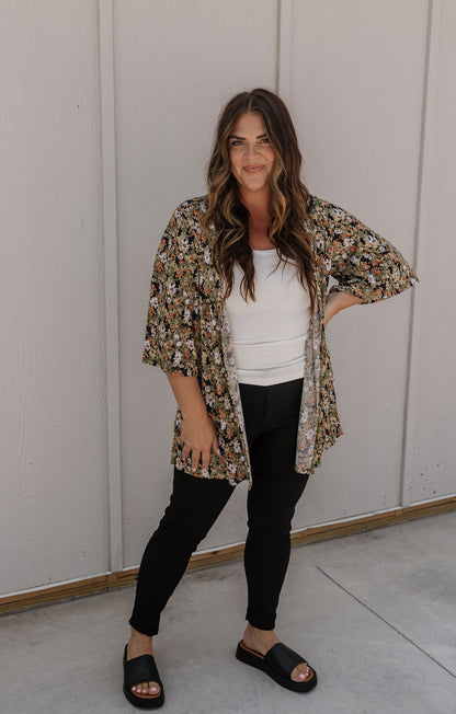 NADIA FLORAL KIMONO AVAILABLE IN CURVY & REGULAR