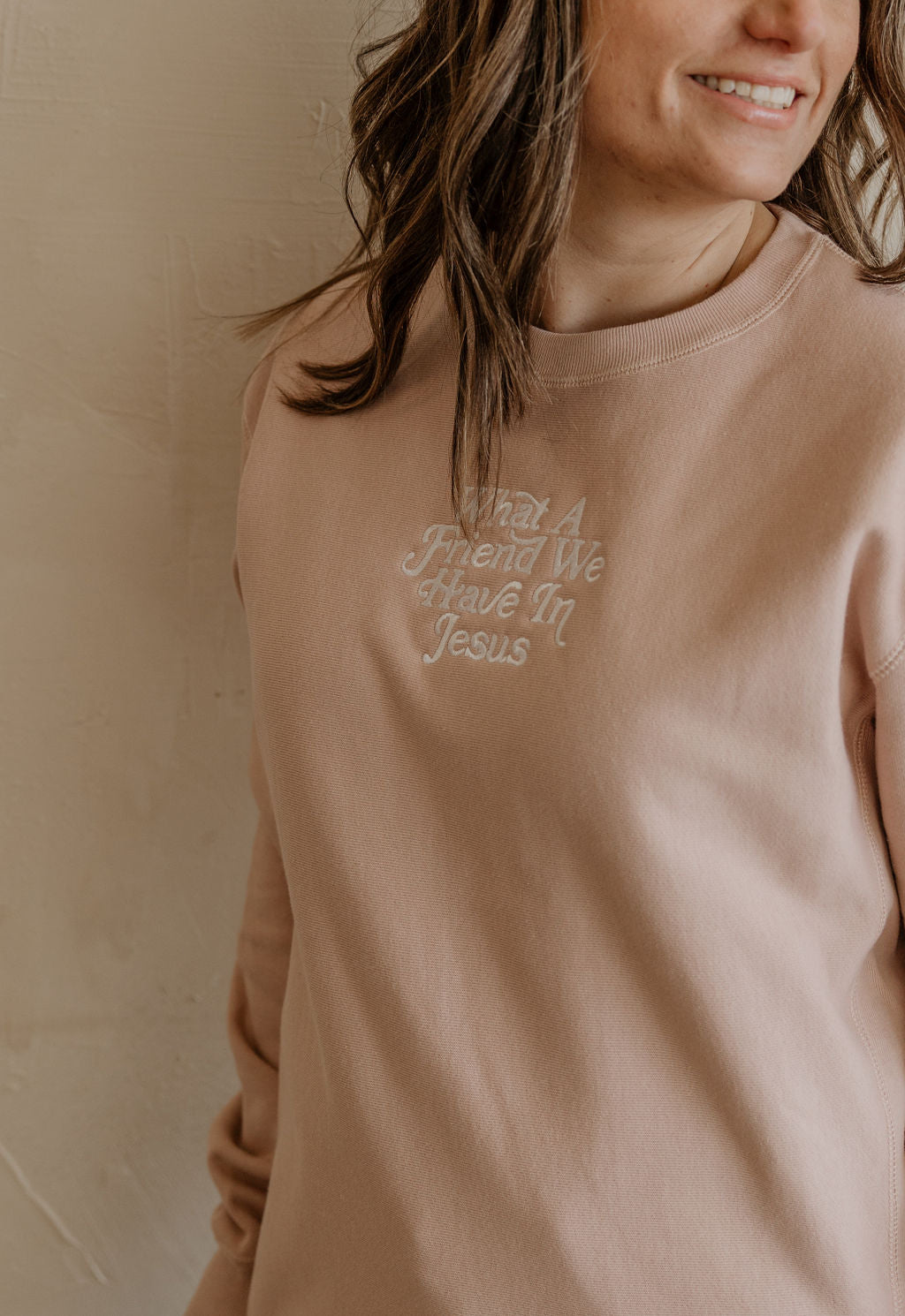 WHAT A FRIEND WE HAVE IN JESUS CREWNECK SWEATSHIRT